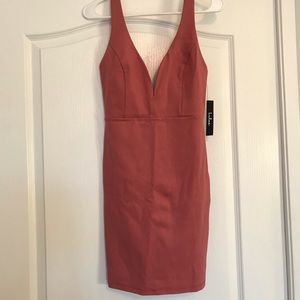 Lulus Rusty Rose Bodycon Dress Small